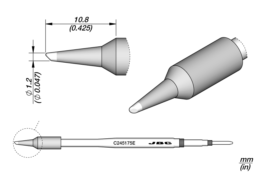 C245175E - Bevel Cartridge Ø 1.2